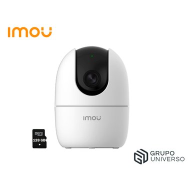 CÁMARA IMOU VIGILANCIA RANGER 2 5MP GIRA 360° SIRENA + SD 128 GB