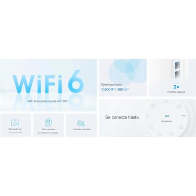 EXTENSOR TP-LINK TP LINK DECO X10 2 PACK WIFI 6 SISTEMA MESH AX1500 - 3