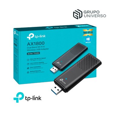 ADAPTADOR TP-LINK ARCHER TX20U USB INALAMBRICO WI-FI 6 AX1800 - 1