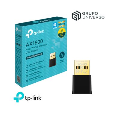 ADAPTADOR TP-LINK ARCHER TX20U NANO USB WI-FI 6 AX1800 - 1