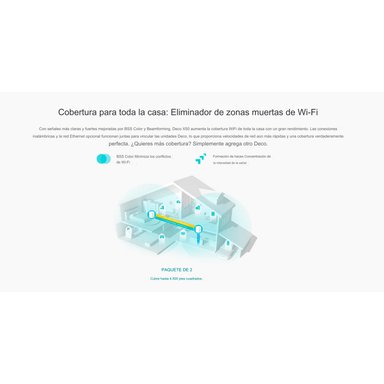 EXTENSOR TP-LINK TP LINK DECO X50 2 PACK WIFI 6 SISTEMA MESH AX3000 - 5