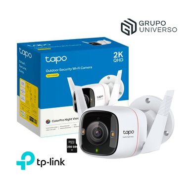 TP-LINK - CÁMARA VIGILANCIA IP EXTERIOR TAPO C325WB 4MP 2K + MICRO SD 256GB