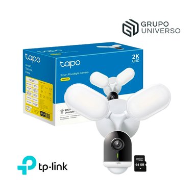 TP-LINK - CÁMARA VIGILANCIA CON REFLECTOR IP EXTERIOR TAPO C720 2K 4MP 64GB