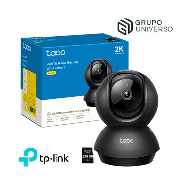 TP-LINK - CÁMARA DE VIGILANCIA IP TAPO C211 GIRA 360° 2K 3MP + MICRO SD 128GB