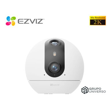 CÁMARA SEGURIDAD EZVIZ C60P DUAL MIX 2K 3MP + 3MP 360 AUDIO 2 VÍAS BOTÓN LLAMADA SEGUIMIENTO INTELIGENTE