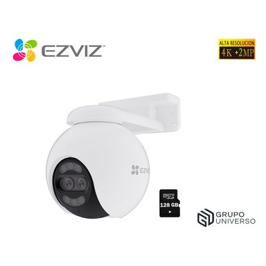 CÁMARA SEGURIDAD EZVIZ H80X DUAL 4K + 2MP 360 AUDIO 2 VÍAS VISIÓN COLORFULL SEGUIMIENTO ZOOM 128GB
