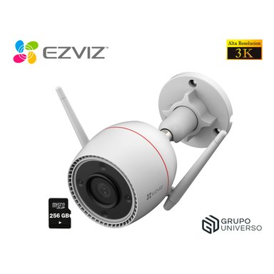 CÁMARA SEGURIDAD EZVIZ H3C 5MP 3K WIFI EXTERIOR IP67 NOCHE MICROSD 256 GB - 1