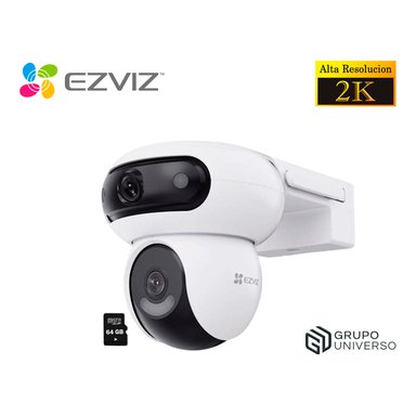 CÁMARA SEGURIDAD EZVIZ H90 DUAL 2K+ 4MP + 4MP 360 AUDIO BIDIRECCIONAL VISION NOCHE DEFENSA ACTIVA 64GB