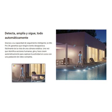 CÁMARA SEGURIDAD EZVIZ H8C PRO 3K 5MP 360 AUDIO BIDIRECCIONAL VISIÓN NOCHE DETECCIÓN IA PERSONAS - 4