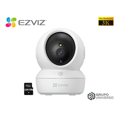 CÁMARA SEGURIDAD EZVIZ H6C PRO 3K 5MP 360 AUDIO BIDIRECCIONAL BOTÓN LLAMADA DETECCIÓN RUIDO 128GB - 1