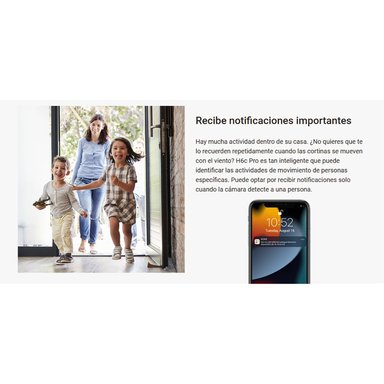 CÁMARA SEGURIDAD EZVIZ H6C PRO 3K 5MP 360 AUDIO BIDIRECCIONAL BOTÓN LLAMADA DETECCIÓN RUIDO 128GB - 3