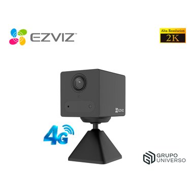 CÁMARA SEGURIDAD EZVIZ CB2 4G 2K 3MP AUDIO DOBLE VÍA DETECCIÓN IA PERSONAS BATERÍA RECARGABLE