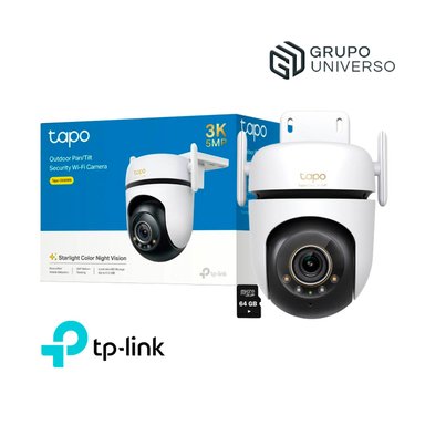 TP LINK - CÁMARA VIGILANCIA TAPO C530WS 3K WIFI AUDIO 2 VÍAS NOCHE COLOR SD 64GB