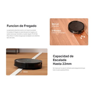 TP LINK - TAPO RV20 MAX PLUS ROBOT ASPIRADOR Y TRAPEADOR + BASE AUTOVACIADO - 4