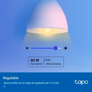TP LINK - FOCO LED TAPO L530E MULTICOLOR CONTROL POR VOZ BRILLO REGULABLE - 3