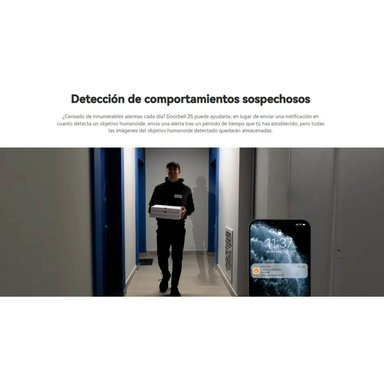 IMOU - DOORBELL 2S KIT 2K TIMBRE CÁMARA BATERÍA DETECCIÓN MERODEO 128GB - 4