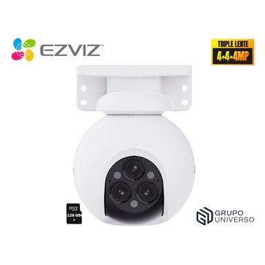 CÁMARA SEGURIDAD EZVIZ H80F MULTI 2K+ 4MP TRIPLE LENTE AUDIO DOBLE VÍA SEGUIMIENTO ZOOM PERSONAS 128GB