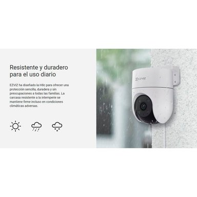 KIT CÁMARA SEGURIDAD EZVIZ H6C + H8C FULL HD 360 AUDIO DOBLE VÍA NOCHE COLOR DETECCIÓN PERSONAS - 6