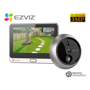 MIRILLA DE PUERTA EZVIZ DP2 2K 3MP WIFI AUDIO 2VÍAS DETECCIÓN PERSONAS PANTALLA TÁCTIL TIMBRE