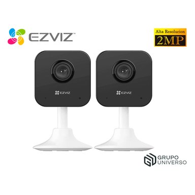 KIT 2 CÁMARA SEGURIDAD EZVIZ H1C FULL HD 1080P VISIÓN 108 AUDIO DOBLE VÍA DETECCIÓN MOVIMIENTO