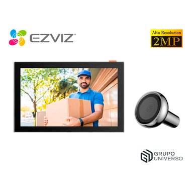 MIRILLA DE PUERTA WIFI EZVIZ HP2 FULL HD VISIÓN 146 PANTALLA COLOR 4,3 PULGADAS