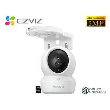 CÁMARA SEGURIDAD EZVIZ H6C PRO 3K 5MP AUDIO 2VÍAS BOTÓN LLAMADA DETECCÓN SONIDO + SOPORTE PARED 64GB - 1