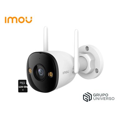 IMOU - CÁMARA VIGILANCIA WIFI BULLET 3 5MP 3K AUDIO DOBLE VÍA IP67 + SD 128GB