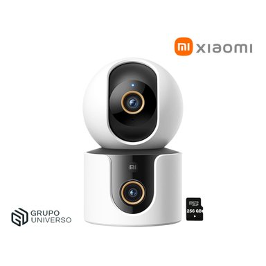 CÁMARA SEGURIDAD XIAOMI C300 DUAL 3MP + SD 256GB DOBLE LENTE AUDIO DOBLE VÍA DETECCIÓN IA