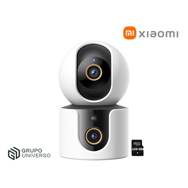 CÁMARA SEGURIDAD XIAOMI C300 DUAL 3MP + SD 128GB DOBLE LENTE AUDIO DOBLE VÍA DETECCIÓN IA