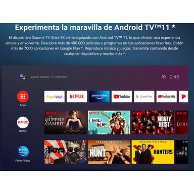 XIAOMI TV STICK 4K ANDROID TV CHROMECAST BUILT-IN 8 GB WIFI BLUETOOH - 3