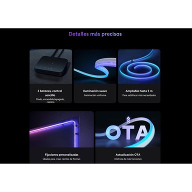 LUZ LED XIAOMI LIGHTSTRIP PRO EFECTOS DINÁMICOS SEGMENTOS COLOR 2 METROS LED RGB - 4