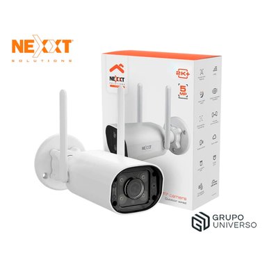 CÁMARA SEGURIDAD NEXXT NHC-OF10 5MP CAPACIDAD 128GB VISIÓN NOCTURNA AUDIO DOBLE VÍA SIRENA 90DB