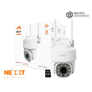 CÁMARA PTZ SEGURIDAD NEXXT NHC-OP10 5MP + SD 64GB ZOOM 6X AUDIO 2 VÍAS REFLECTOR RJ45