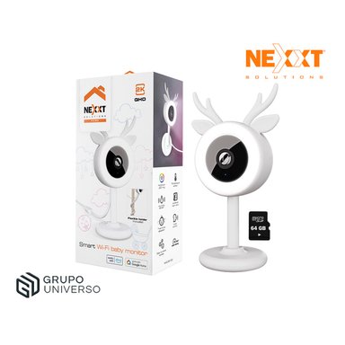 MONITOR PARA BEBÉ NEXXT NHC-B100 2K + SD 64GB AUDIO BIDIRECCIONAL LUZ LED DETECCIÓN LLANTO
