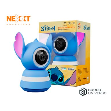 MONITOR PARA BEBÉ NEXXT NHC-B200 ST 2K CAPACIDAD 128GB DETECCIÓN LLANTO SENSOR HUMEDAD LÁMPARA STITCH