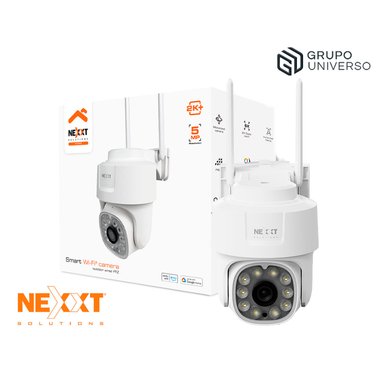 CÁMARA PTZ SEGURIDAD NEXXT NHC-OP10 5MP CAPACIDAD 128GB ZOOM 6X AUDIO 2 VÍAS REFLECTOR SIRENA RJ45
