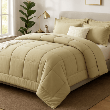 EDREDON NUBE HOGAR QUEEN COOZY SET CUADROS PERU PIMA + FUNDAS DE ALMOHADA