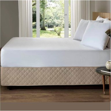FALDON DE TARIMA NUBE HOGAR QUEEN 160CM X 200CM QUILTED ROMBOS 35CM