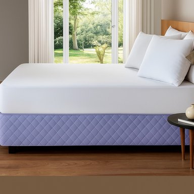 FALDON DE TARIMA NUBE HOGAR KING 200CM X 200CM QUILTED ROMBOS 30CM