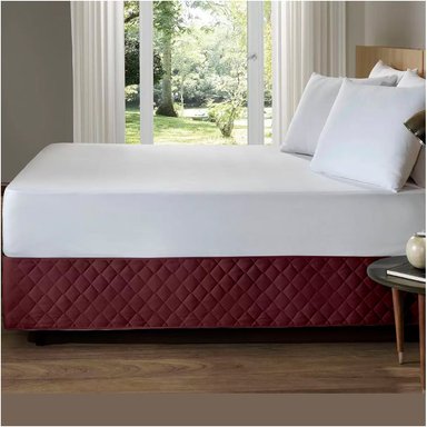 FALDON DE TARIMA NUBE HOGAR 2 PLAZAS QUILTED ROMBOS 35CM