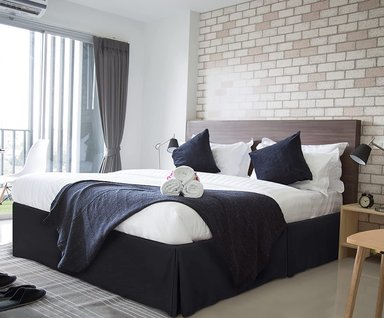 FALDON DE TARIMA NUBE HOGAR QUEEN 160CM X 200CM ELEGANCE DRILL 30CM