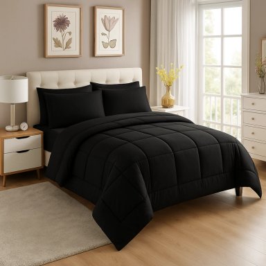 EDREDON NUBE HOGAR 1 PLAZA DAILY SET CUADROS ALGODON + FUNDA DE ALMOHADA