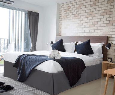 FALDON DE TARIMA NUBE HOGAR QUEEN 152CM X 203CM ELEGANCE DRILL 35CM