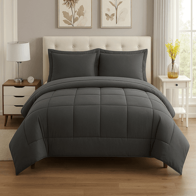 EDREDON NUBE HOGAR 2 PLAZAS DAILY SET CUADROS ALGODON + FUNDAS DE ALMOHADA