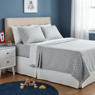 JUEGO DE SÁBANAS ALGODÓN PIMA KING COLOR STAR WHITE PLUS SIZE