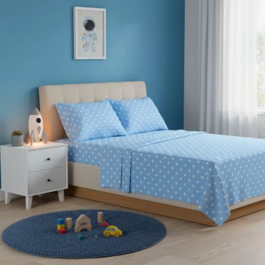 JUEGO DE SÁBANAS ALGODÓN PIMA QUEEN COLOR STAR WHITE PLUS SIZE