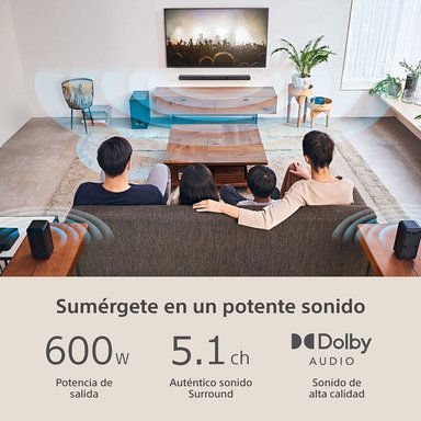 HOME THEATER SONY HT-S40R DE 5.1 CANALES NEGRO - 2