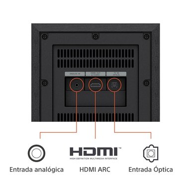 HOME THEATER SONY HT-S40R DE 5.1 CANALES NEGRO - 4