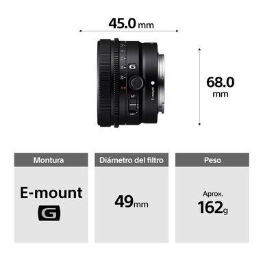 SONY LENTE PRIME GRAN ANGULAR G SEL24F28G - 2