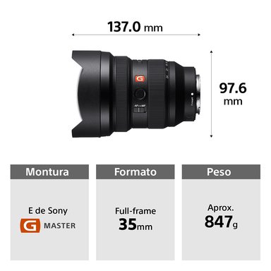 SONY LENTE ZOOM GRAN ANGULAR G MASTER SEL1224GM - 2